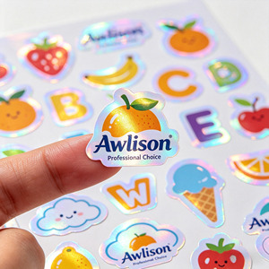 Pegatinas Holográficas <span class=keywords><strong>de</strong></span> Vinilo con Impresión Personalizada, Adhesivas, Impermeables, <span class=keywords><strong>de</strong></span> PVC, con Diseño <span class=keywords><strong>de</strong></span> Logotipo <span class=keywords><strong>de</strong></span> Empresa, Pegatinas Troqueladas - Product Image 6