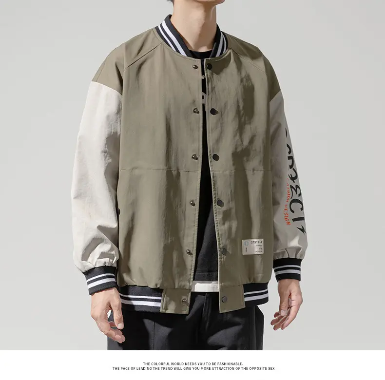 2021 공장 도매 주문 봄 재킷 도매 중국 Mens Varsity 인쇄 재킷