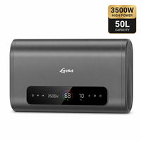 Chauffe-eau électrique OEM personnalisé pour usage domestique, 3500W, 50L-100L, à réservoir plat, avec contrôle WIFI et conversion de fréquence
