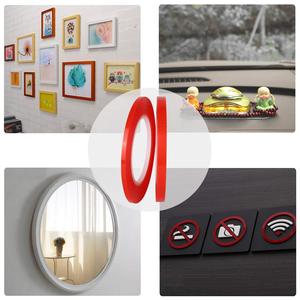 Сверхпрочная клейкая красная двухсторонняя лента прозрачная акриловая водонепроницаемая лента для домашних животных, активируемая водой клейкая лента - Product Image 6