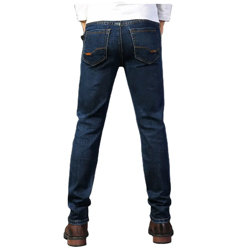 Pantalon de marque pour homme, vente en gros, pantalon élastique ample et élégant, jeans personnalisés