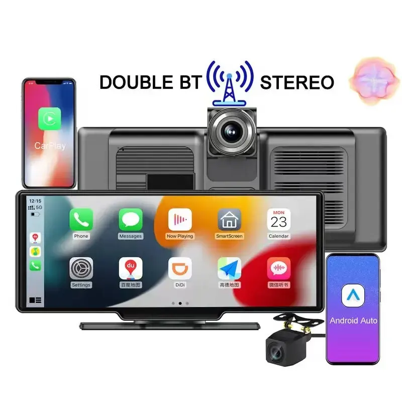 2024 phong cách mới 10.26 inch Navigation Stereo Android Auto Car đài phát thanh không dây Carplay Dash Cam DVD Player