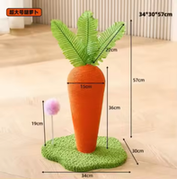 XYS Tiang Garuk Kucing Sisal Anti Luntur Bebas Serat 1kg Perabot Panjat Vertikal All-in-One Mainan Kucing