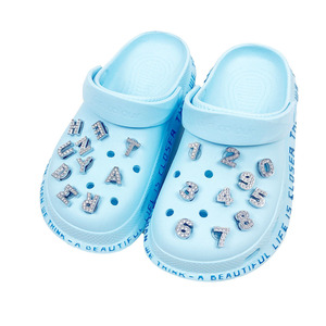 Offre Spéciale boutons de bricolage personnalisés, numéros et lettres écologiques, boutons en PVC souple, strass, croco pour <span class=keywords><strong>chaussures</strong></span> - Product Image 4