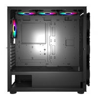 Computer Server Case Desktop Custom EATX Tempered Glass RGB Gaming PC Full Tower Metal USB Audio Ports Stock