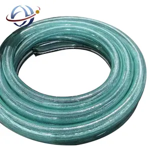 YUEHUA pipa selang air PVC plastik diperkuat kepang serat fleksibel semua warna