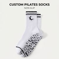 Chaussettes de Pilates antidérapantes personnalisées OEM pour usine, chaussettes de yoga et de barre, design personnalisé