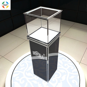 Tùy Chỉnh Sang Trọng Dẫn Ánh Sáng Xoay Bảo Tàng Hiển Thị Showcase Đứng Sử Dụng Tủ - Product Image 4