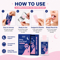 Bandes Orales Dissolvantes de Mélatonine OEM ODM pour un Sommeil Réparateur, Saveur Myrtille, Formule Personnalisée, Complément Bien-être Adulte