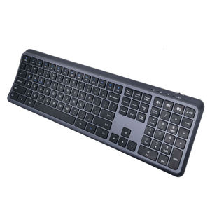 คีย์บอร์ดไร้สายแบบ Ergonomic รุ่นใหม่ ปี 2025 ขนาดเต็ม 109 ปุ่ม รองรับบลูทูธคู่ เงียบแบบเยอรมัน - Product Image 1