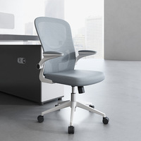 Chaise de bureau ergonomique en maille ALINUNU, capacité de charge 150 kg, pour bureau à domicile, accoudoirs rabattables, chaise en maille