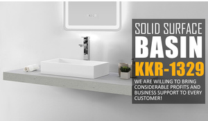 Kkr thiết kế hiện đại khách sạn phòng tắm bồn rửa nhà vệ sinh bề mặt rắn đá nhân tạo chìm với atone Bìa - Product Image 4