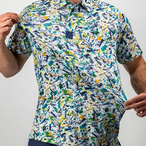 <span class=keywords><strong>T</strong></span>-shirt de golf personnalisé en polyester et élasthanne avec logo imprimé, design de marque, séchage rapide, polos de golf pour hommes de haute qualité - Product Image 1