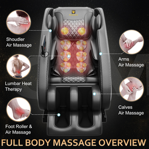 Home/office <b>Chair</b> With Bluetooth, Speakers, <b>Zero</b>-<b>gravity</b>, & Full-body Air Massage. Black, 50"x26"x40". 606 Vending <b>Chair</b> - Product Image 2