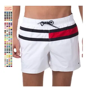 Großhandel OEM Mesh Shorts für Männer Polyester Custom Logo Shorts Nylon Druck Pull Rope Plus Size Herren Shorts GYM Sport Beach