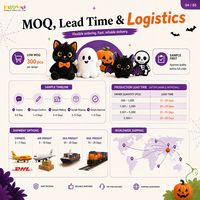 Boneka Halloween untuk Hadiah Karnaval dan Penukaran di Arcade, Langsung dari Pabrik, Desain Kustom, Pesanan Grosir, Pengiriman Tepat Waktu