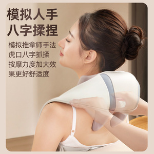 เครื่องนวดคอและไหล่ Jiaren พร้อมความร้อน ชาร์จผ่าน USB สำหรับใช้ในบ้านและที่ทำงาน - Product Image 4