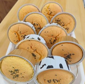 120ml lò microwavable ovenable Vòng đầy màu sắc nhôm lá bánh muffin bánh mini Baking cup nhôm lá mỏng container với nắp - Product Image 4