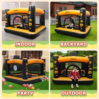 AirMyFun Enfants Lune Gonflable Moonwalk PVC Jumper Bouncer Bouncy Castle Jumping Bounce House For Kids