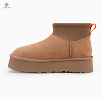 Bottes en fourrure pour femme, nouvelle collection automne-hiver 2026, doublure en peau de mouton véritable, mules à plateforme, thermiques, légères et amortissantes