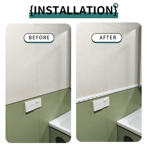 Bande décorative murale autocollante DIY, flexible, pour moulures, bordures, cadres <span class=keywords><strong>de</strong></span> <span class=keywords><strong>miroir</strong></span> et revêtements <span class=keywords><strong>de</strong></span> salle <span class=keywords><strong>de</strong></span> bain - Product Image 4