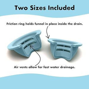 Insert anti-colmatage pour drain de baignoire, pas besoin de nettoyer le filtre à cheveux, protection universelle pour drain de baignoire avec barres transversales - Product Image 6