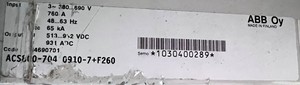ACS800-07-760-5 ACS800 ซีรีส์ 1030-501499 883A 300HZ IP54 PLC - Product Image 3