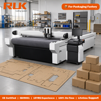 Machine de découpe automatique à lame oscillante pour carton ondulé RUK F1 PLUS, numérique, à lit plat, CNC