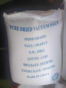 Mejor Precio de sal de grado industrial, sal seca al vacío de sodio, sal de calle, cloruro de sodio