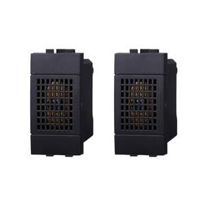 Juego de 2 timbres Gloca de 6A y 220V con diseño moderno, campanas de plástico para la serie Living - Product Image 1