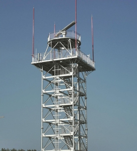 Tour de surveillance préfabriquée en acier à quatre poteaux, 15-100 m, pour télécommunications et tours de surveillance - Product Image 6