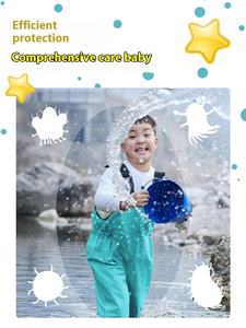 Équipement de pluie demi-longueur résistant à l'usure pour enfants Pantalon de wading imperméable pour enfants Pantalon de pêche à la poitrine pour enfants Pantalon de conduite en mer à deux couches - Product Image 6