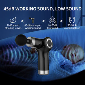 Pistol pijat otot genggam, peralatan terapi perkusi getaran badan cepat dapat diisi ulang - Product Image 3