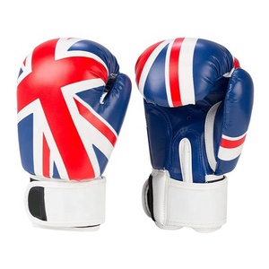Guantes de Boxeo Profesionales de PVC Transpirables con Cierre, Color Negro y Azul, Talla Adulto, Ligeros, Unisex - Product Image 4