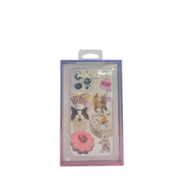 Cajas de embalaje para teléfono móvil, Cajas de Regalo de papel rígido de diseño personalizado con ventana de PET transparente para embalaje de caja de teléfono