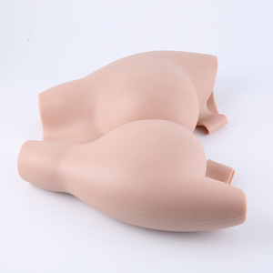 Plus Size Kunstmatige Elastische Bil Neppe Siliconen Bil Broek Heupversterker Crossdressing Ondergoed Met Open Kruis - Product Image 5