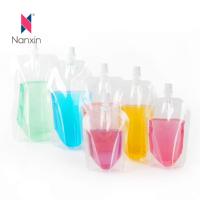 Pochette biodégradable personnalisée à bec verseur recharge de gel sac d'emballage à presser pour aliments sacs en plastique liquide