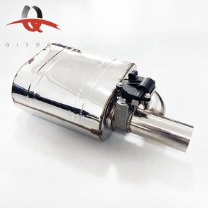 Silencieux d'échappement universel à soupape Tuyaux d'échappement Silencieux <span class=keywords><strong>électronique</strong></span> 63mm pouces - Product Image 1