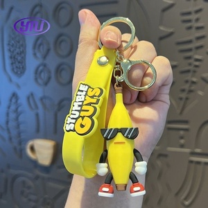 Portachiavi del <span class=keywords><strong>Gioco</strong></span> <span class=keywords><strong>Stumble</strong></span> <span class=keywords><strong>Guys</strong></span>, Simpatica Figura del Re Banana, Divertente Ciondolo per Borsa, Ornamento per Auto, Accessorio per Chiavi, Giocattolo, Regalo di Natale - Product Image 5