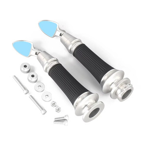 Accessoires pour <span class=keywords><strong>moto</strong></span> Vespa GTS 300 GTV 300 Sprint Primavera 150, poignées <span class=keywords><strong>de</strong></span> <span class=keywords><strong>guidon</strong></span>, <span class=keywords><strong>embout</strong></span> <span class=keywords><strong>de</strong></span> <span class=keywords><strong>guidon</strong></span> avec mini rétroviseur - Product Image 2