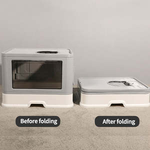 Caja de Arena para Gatos Plegable y Desmontable de Plástico con Cajón, Fácil de Limpiar, Gran Capacidad, Ecológica, Venta al Por Mayor - Product Image 3