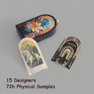 Tùy chỉnh dính sticker cho nước hoa chất lượng cao Nhãn hiệu riêng với dập nổi khắc logo bao bì nhãn - Product Image 2