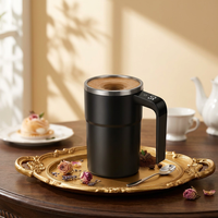 Bouteille mélangeuse électrique portable intelligente avec affichage de la température et agitation magnétique pour café, protéines, milkshakes et fitness