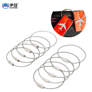 Llaveros de cuerda de alambre de cable de acero inoxidable de 1,5mm para colgar etiqueta de equipaje etiqueta de identificación - Product Image 2