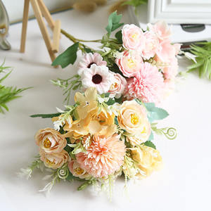 Ramos <span class=keywords><strong>de</strong></span> Flores <span class=keywords><strong>de</strong></span> Seda <span class=keywords><strong>de</strong></span> 30 cm a Precio Económico, Flores Artificiales <span class=keywords><strong>de</strong></span> Rosa, Ramo <span class=keywords><strong>de</strong></span> Novia para Decoración del Hogar - Product Image 4