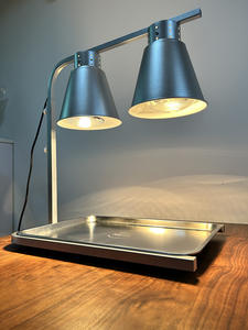 Stazione di Presentazione Alimenti <span class=keywords><strong>Elettrica</strong></span> in Acciaio Inox con Lampada Riscaldante per Hotel - Product Image 4