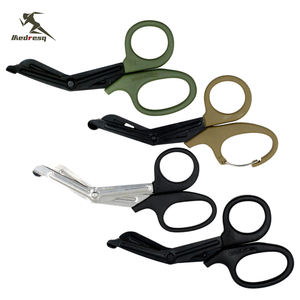 Tijeras para traumatismos médicos de alta calidad al por mayor, tijeras de vendaje con mango de plástico y acero inoxidable para botiquín de primeros auxilios de enfermería - Product Image 5