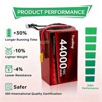 Batterie Lipo pour Drone 22.2V 6S 40000mAh 44000mAh Haute Capacité, Pack d'Alimentation pour UAV Agricole, Longue Autonomie, Vente en Gros, Personnalisable