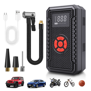 Compresor de Aire Eléctrico Portátil Inalámbrico Recargable de 150 Psi, Mini Bomba de Aire para Automóvil Multifunción con Luz LED, Inflador de Neumáticos - Product Image 1