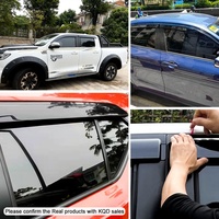 Déflecteurs de vent pour fenêtres de voiture KQD Brand, 4 pièces, noir mat, protection contre le soleil/la pluie, pour Hyundai Tuscon